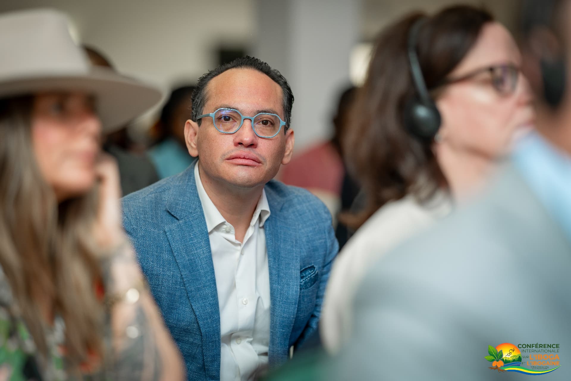 Participant during a scientific session at the conference